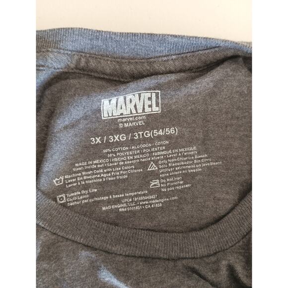 Marvel Comics The Punisher Mens Size 3XL Cotton Blend Graphic Short Sleeve Shirt - Picture 4 of 9